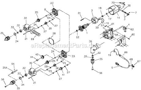 Part Location Diagram of 875506 Porter Cable Rev Switch